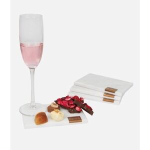 Boska Choco Coasters Set With Real‎ Marbles Set Of 4  15cm*10cm